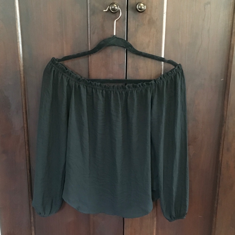Black Off Shoulder Top